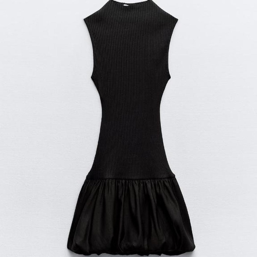 Zara Ribbed Ballon Dress